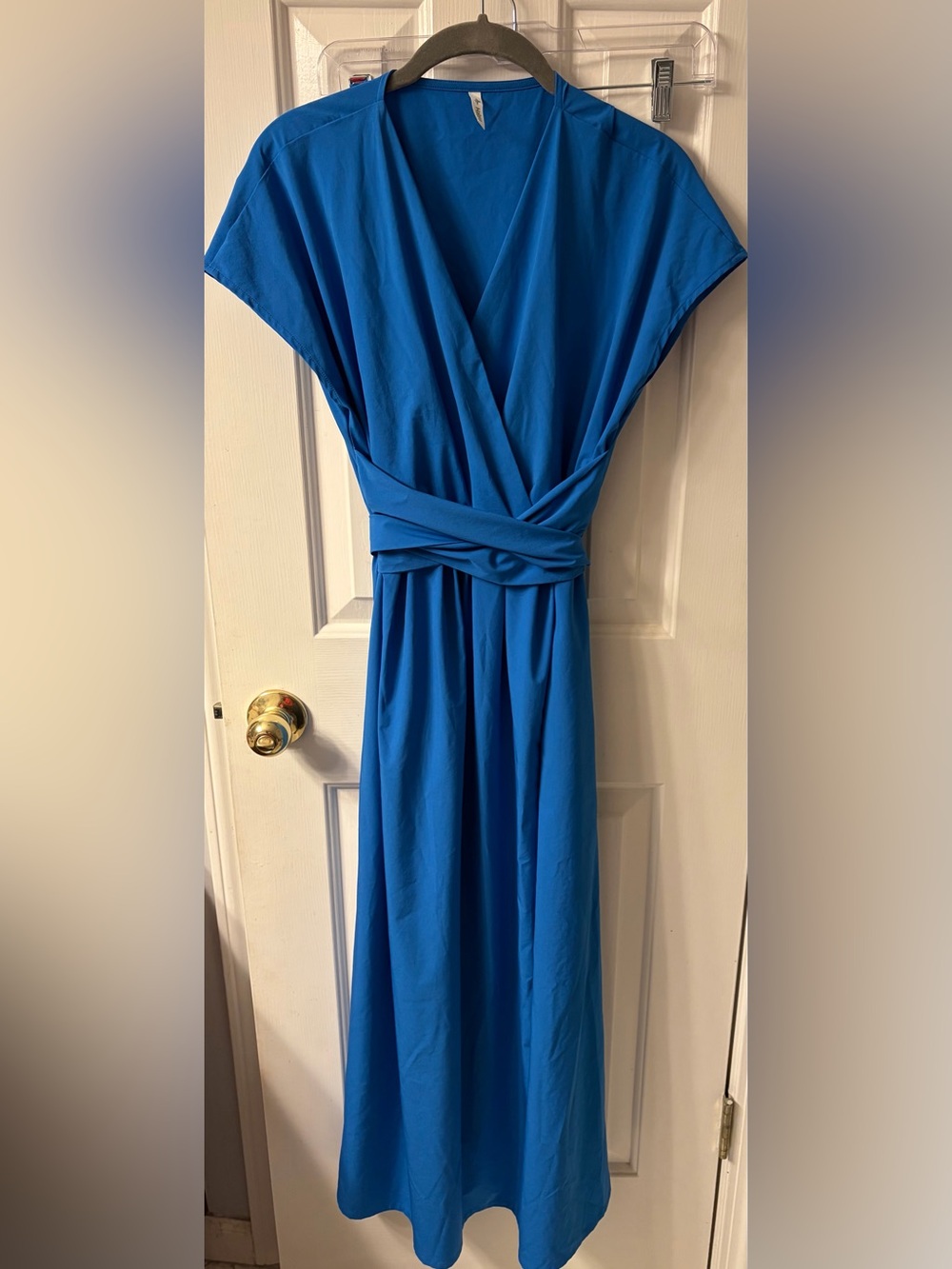 Women's Wrap Style Blue Dress Halara Breezeful vneck